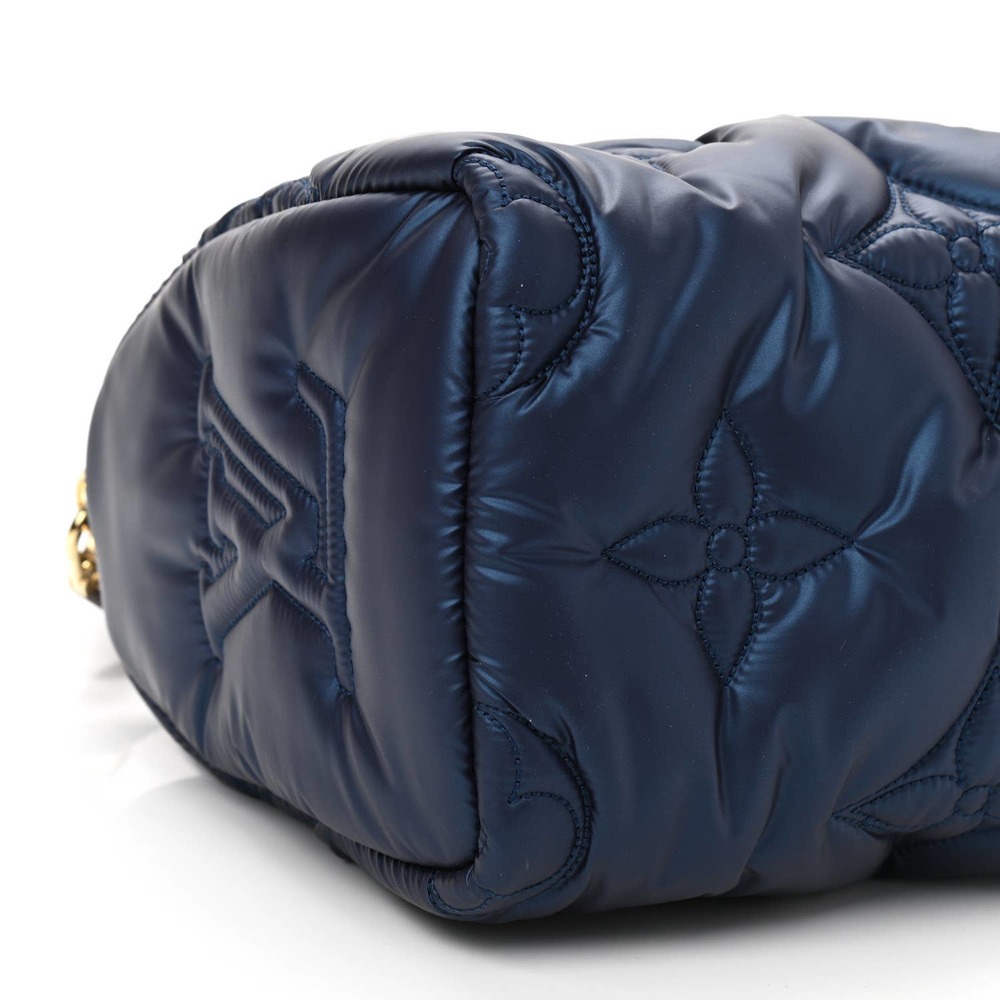 ❌❌LOUIS VUITTON Pillow Speedy Bandouliere 25 Monogram Nylon Metallic Blue bag LV - Picture 7 of 11